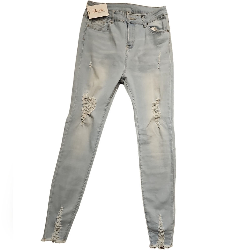 Meisite Womens Buttlifting Skinny Jeans